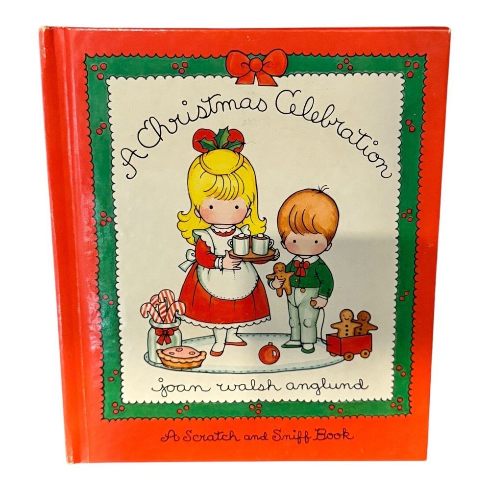 A Christmas Celebration by‎ Joan Walsh Anglund 1985 Scratch & Sniff Book VINTAGE
